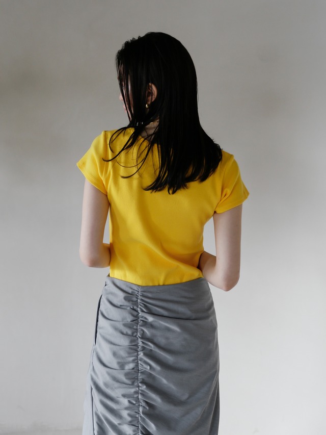 compact rib tee（yellow）