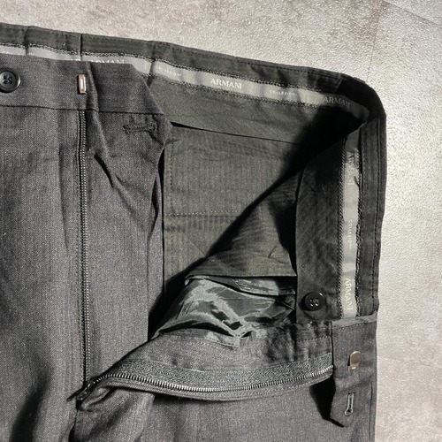 00s COLLEZIONI ARMANI black slacks 詳細写真8