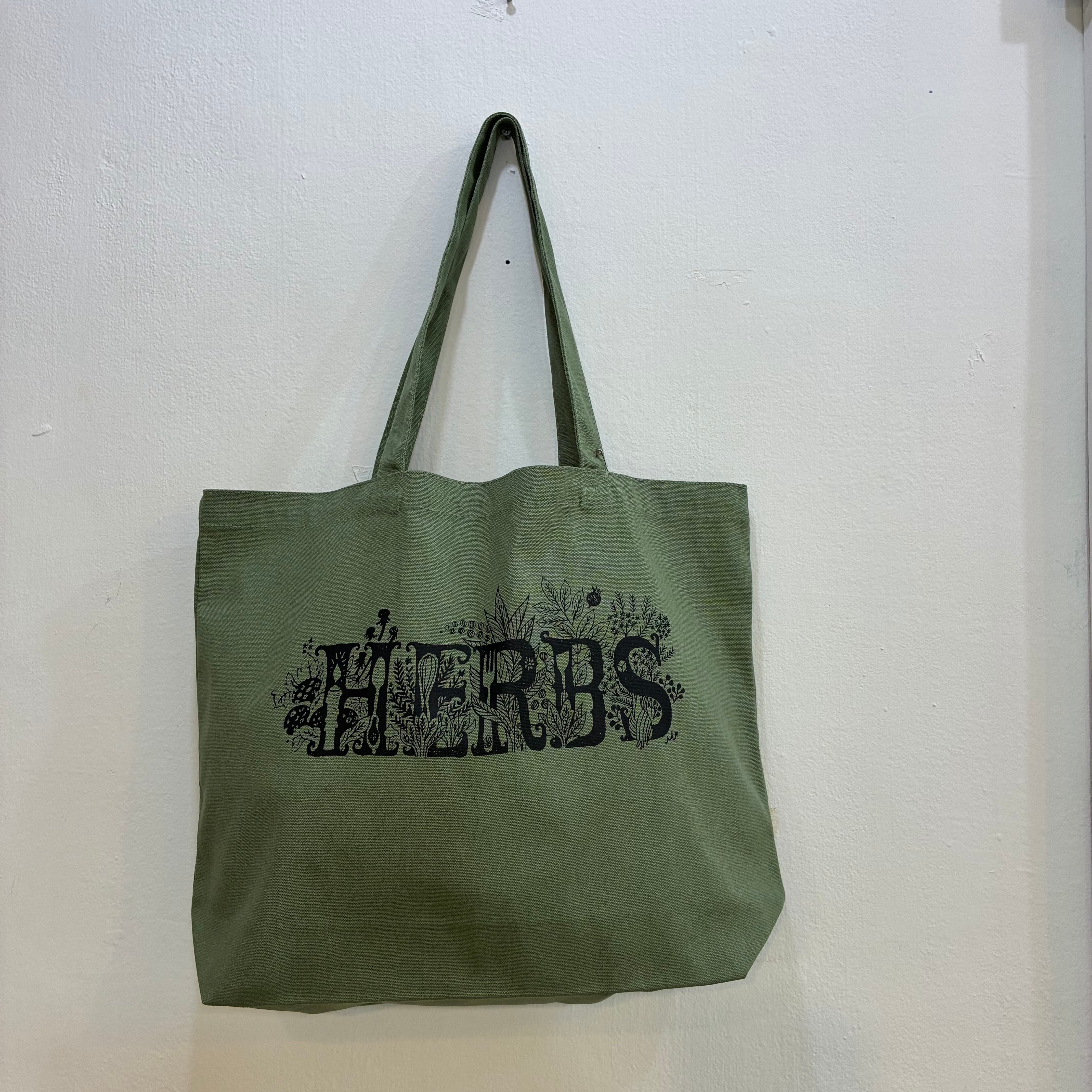 カラートートBAG：ワイド/HERBS | BLUE FOREST ART STORE