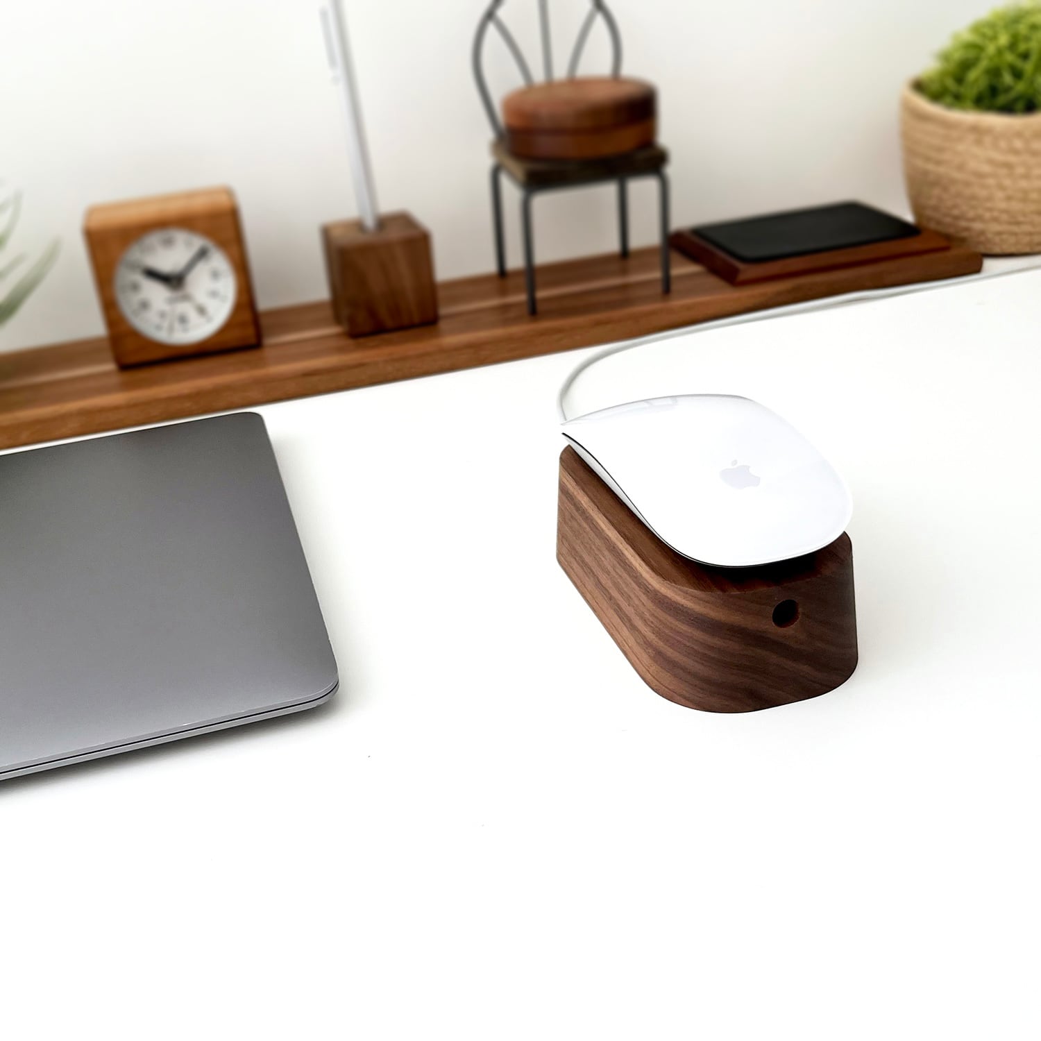 KATOMOKU マウススタンド ウォールナット km-143WA | 加藤木工株式会社