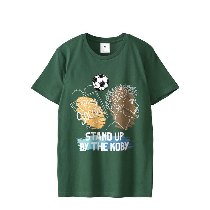 アバクロ Tシャツ ラクロスカレッジロゴ刺繍 フェルトビンテージ加工