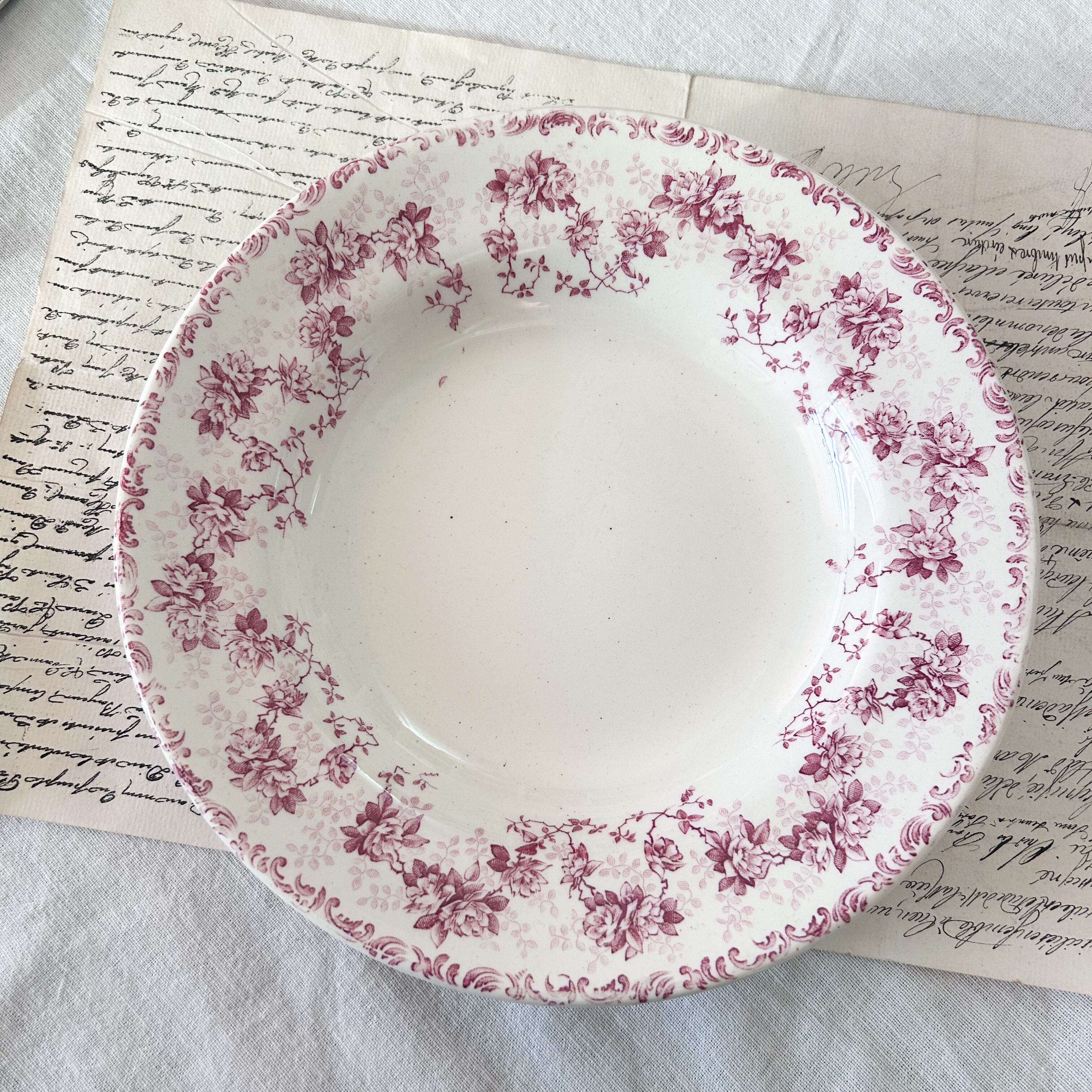 ① Creil et Montereau Colbert 深皿 アンティーク 【公式通販】