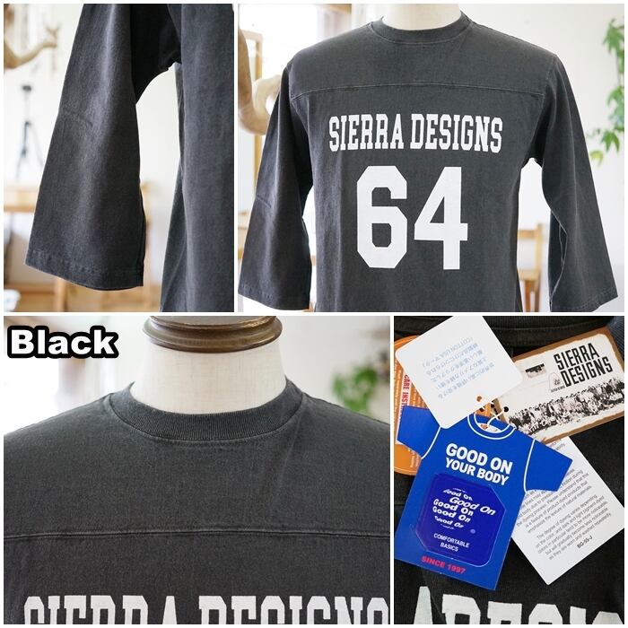 シエラデザインズ SIERRADESIGNS グッドオン GOODON コラボ 七分袖