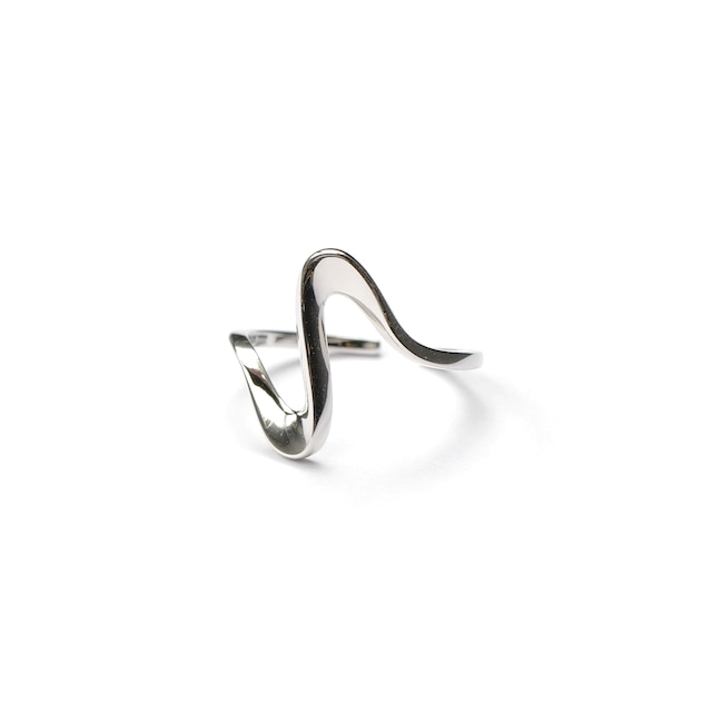 S925 BIG WAVE RING SILVER