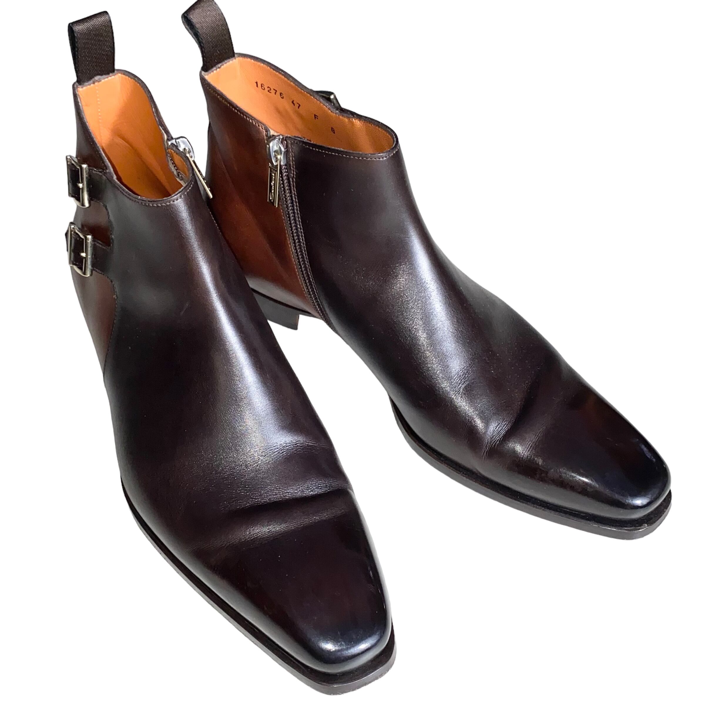 SANTONI side zip boots | NOIR ONLINE