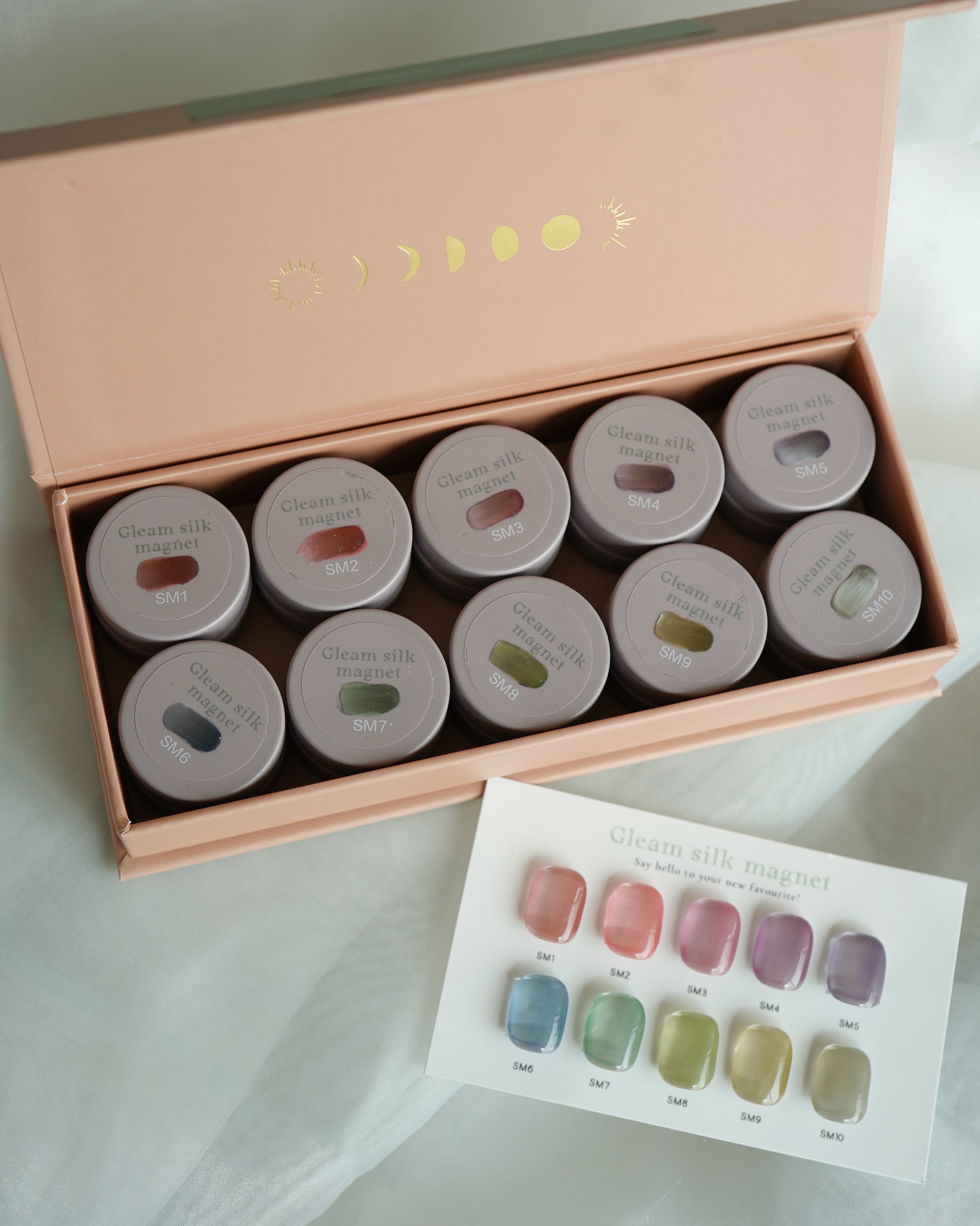 Gleam silk magnet 10色set ANNUUM×MOONLIT ANNUUM×MOONLIT】Gleam silk magnet(フラットブラシ・オリジナル