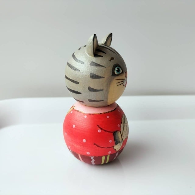 【CBT072】12cm級 ねこのマトリョーシカ スベトラーナ CBT072】12cm級 ねこのマトリョーシカ スベトラーナ CBT072】12cm級 ね