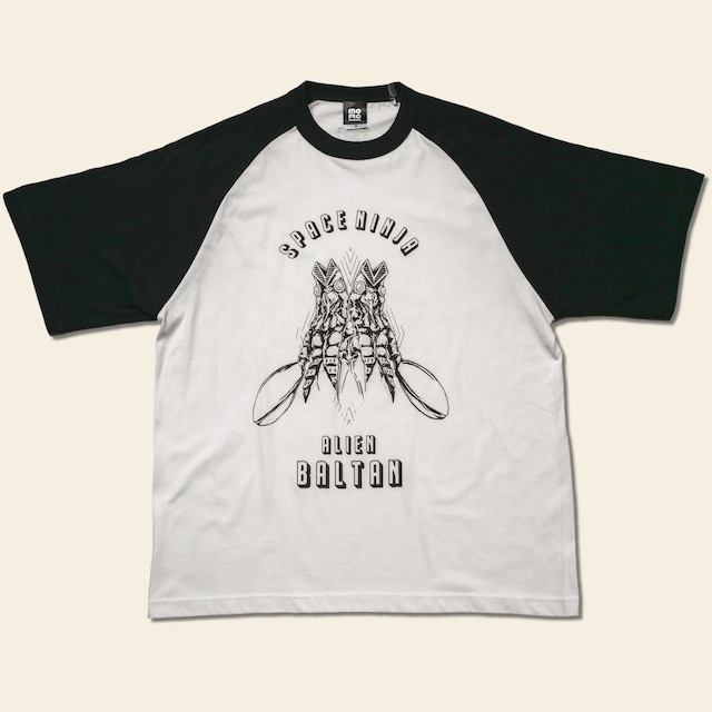 ULTRA Smooth Raglan "Alien VALTAN" feat.佐藤良真【White×Black】