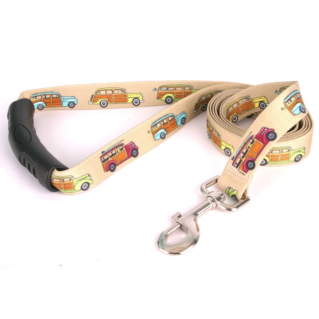 Woodies　首輪＋リードセット Mサイズ - Yellow Dog Design