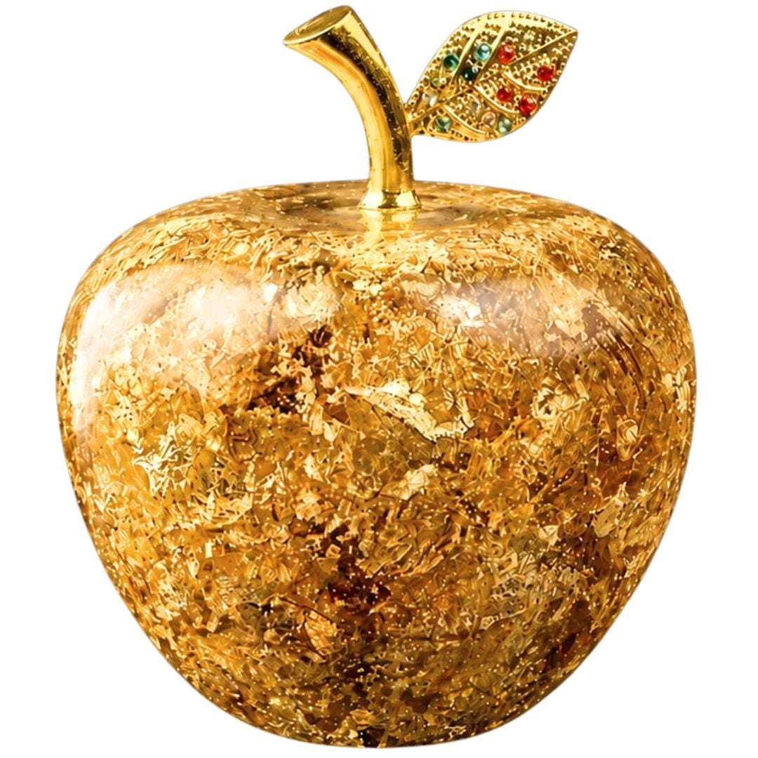 黄金のリンゴ 林檎 アップル Apple ゴールド 置物 開運 風水 幸運 金運