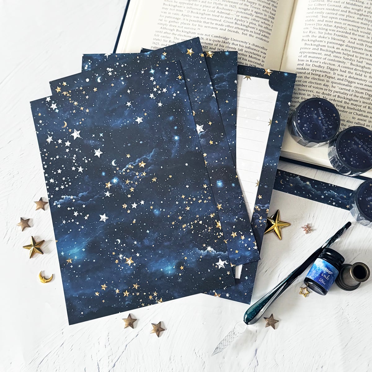 レターセット・便箋】DREAM NIGHT柄 レターセット | LALA CloveR.幻想