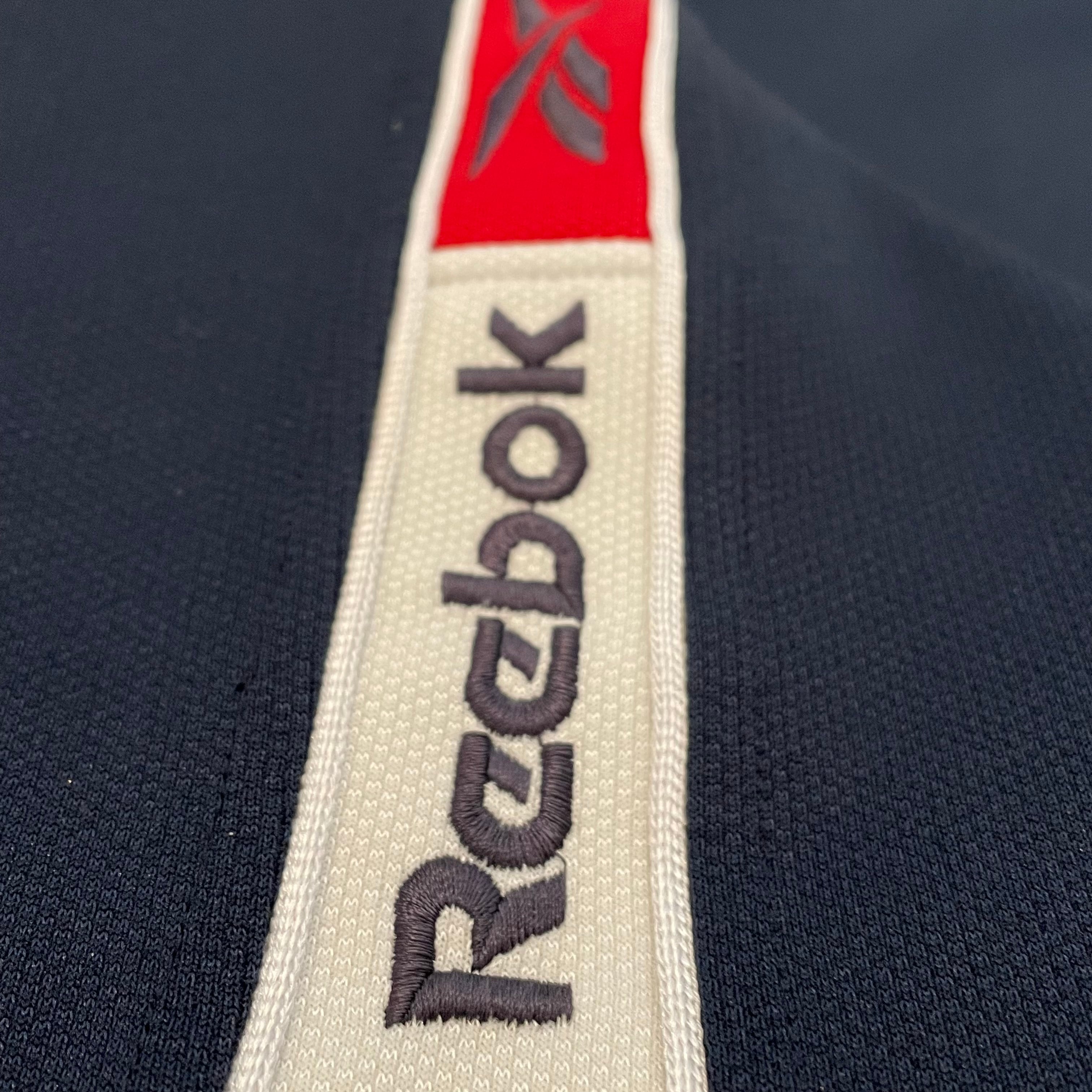 Reebok】トラックジャケット ジャージ 刺繍ロゴ Lサイズ リーボック