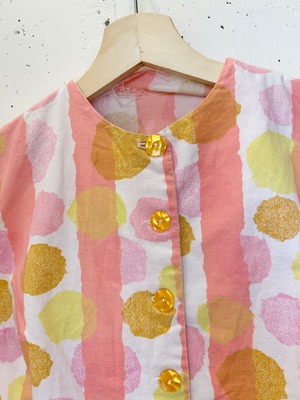 【ご購入のお客様専用】 vintage cherry bakelite brooch/50's60's dot print blouse