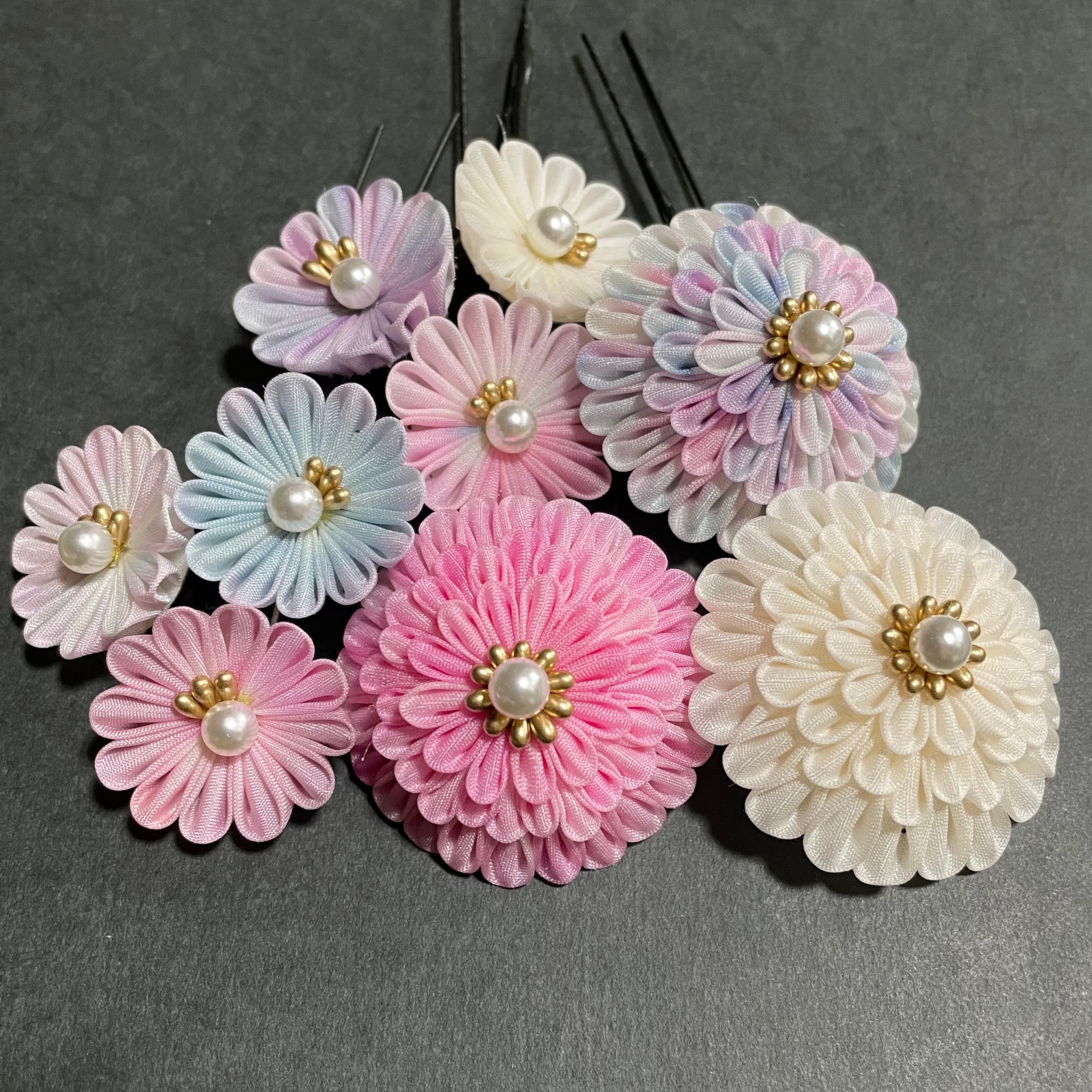 成人式 七五三 つまみ細工Uピンセット#62 | つまみ細工普及協会