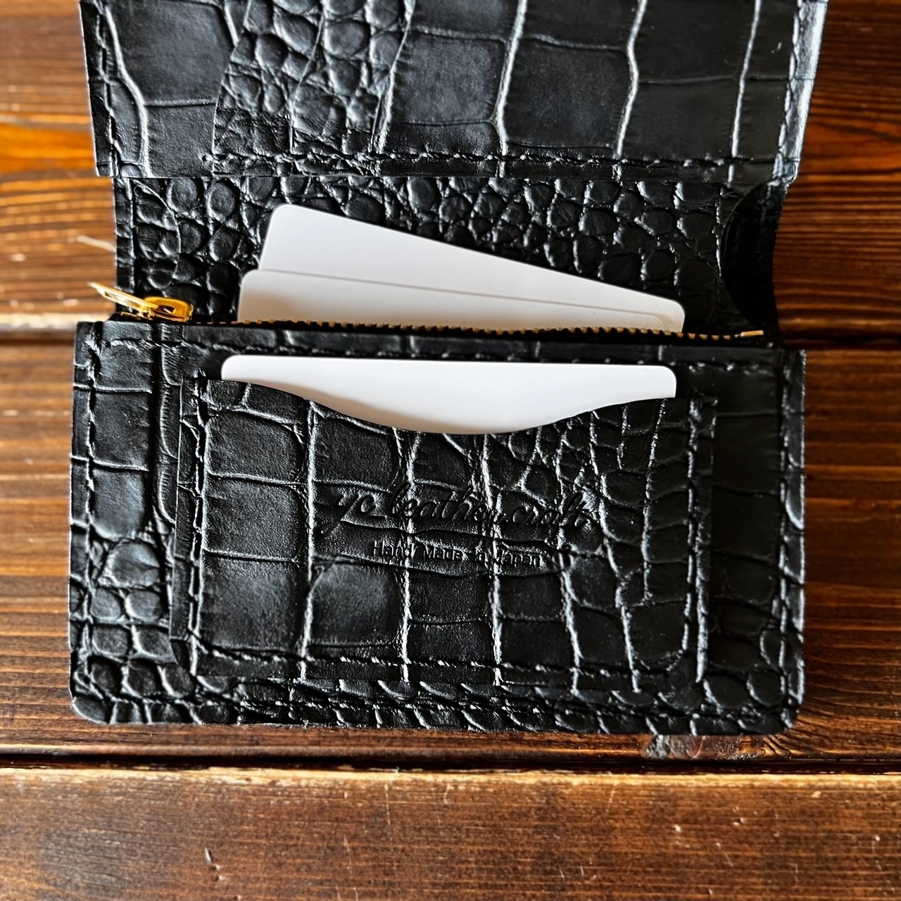 専用リンク【カスタムオーダー Trucker Wallet-10 クロコ型押しレザー】