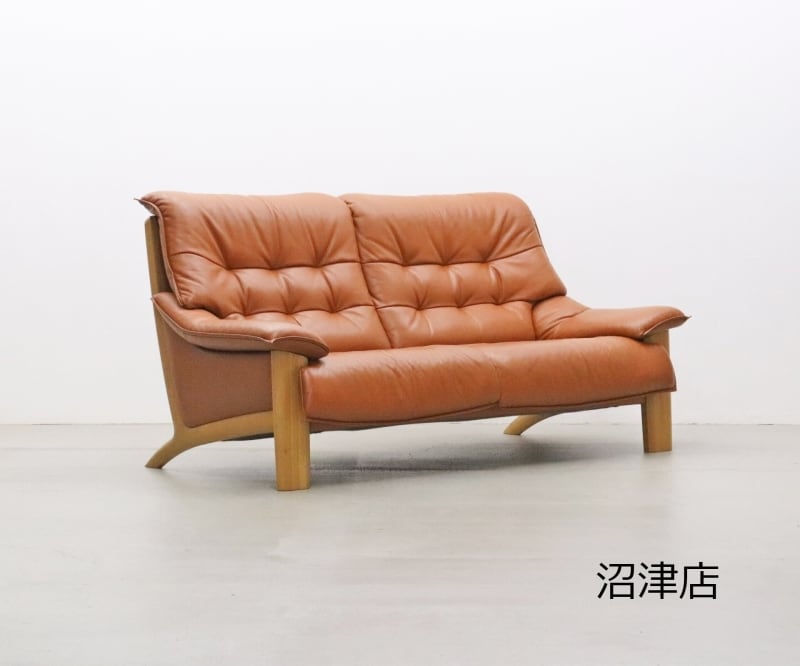 沼津店】karimoku カリモク ZU49シリーズ 本革 2Pソファ レザー