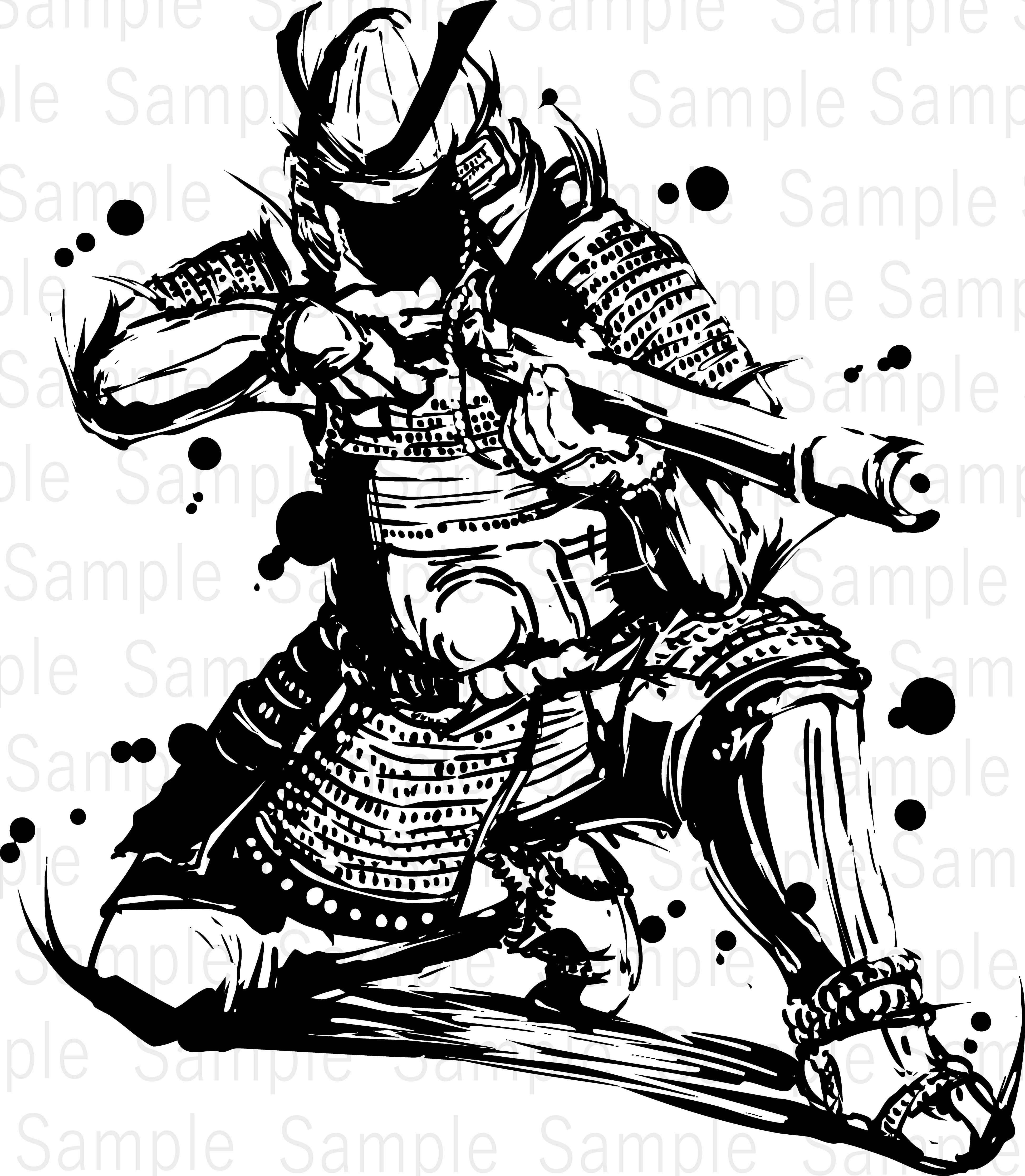 斬瞬（Flash of Steel） | デジタル墨絵処（Digital Sumi-e Studio）