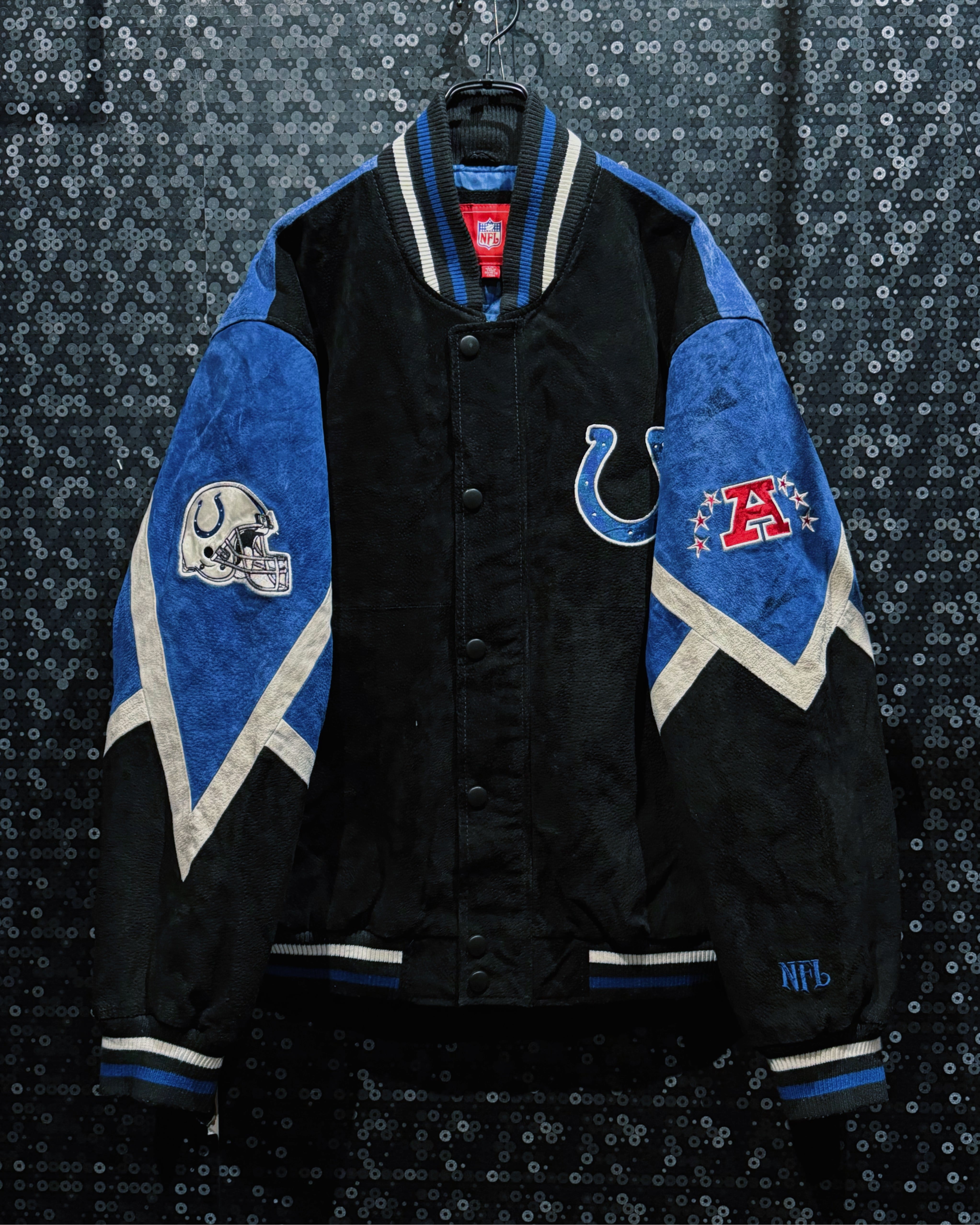 【ÆIEM】“NFL” vintage INDIANAPOLIS COLTS leather stadium jacket