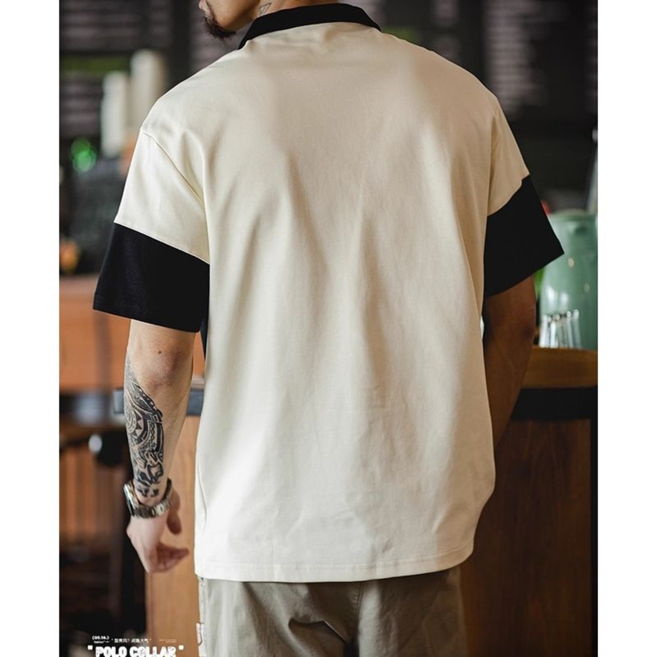 アメカジスタイルレトロボーダーポロ 10156