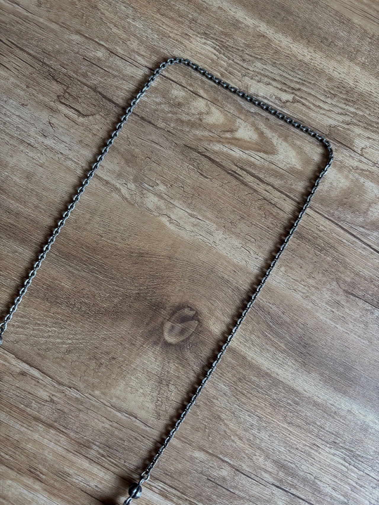 tribal metal long necklace-5147-8