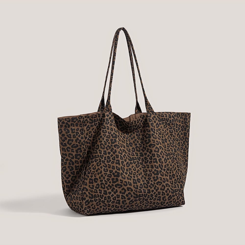リッチブラウンリバーシブルレオパードトートバッグ | 韓国/ワンホン