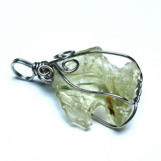 リビアングラス ペンダント 一点物 メール便可 [M便 1/20] 112-13592