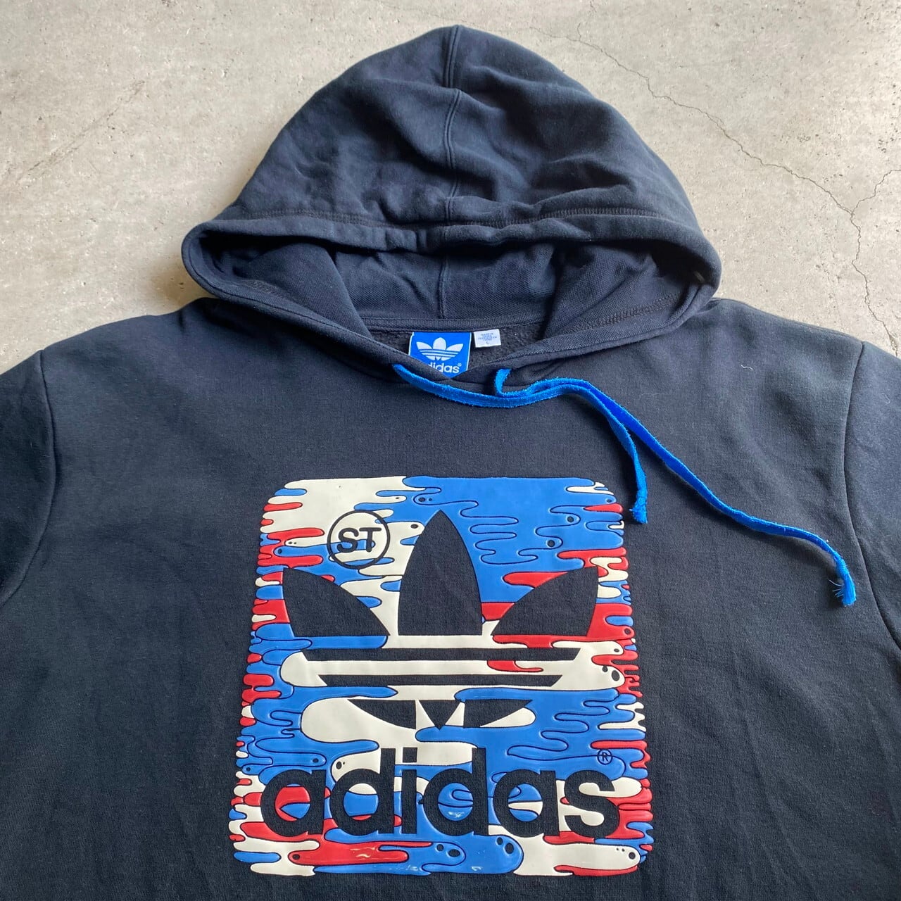 ビッグサイズ adidas アディダス ST 立体 3D ビッグロゴ トレフォイル 