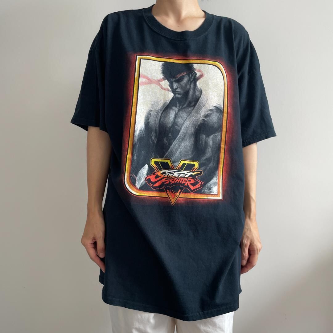 GF595 Tシャツ ゲーム ストリートファイターV リュウ 在原みゆき