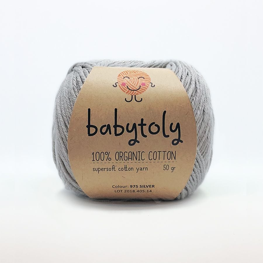 babytoly / Organic Cotton Yarn / SILVER