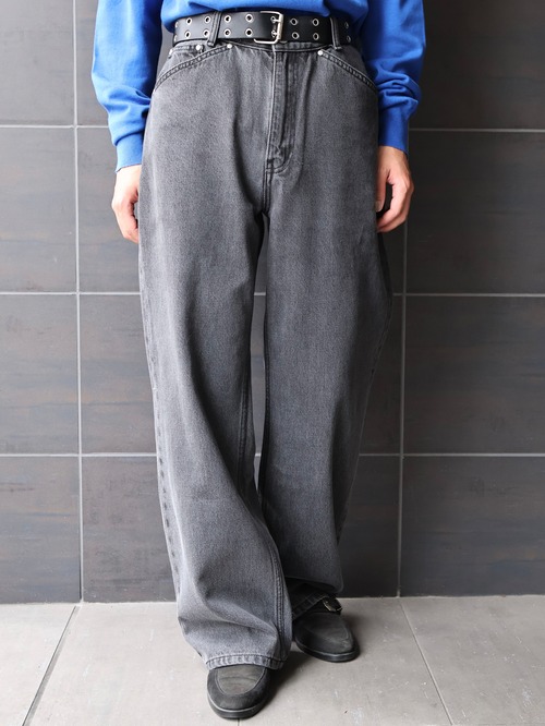 【AWARE/26AW】CARAX WIDE-LEG DENIM JEANS/grey