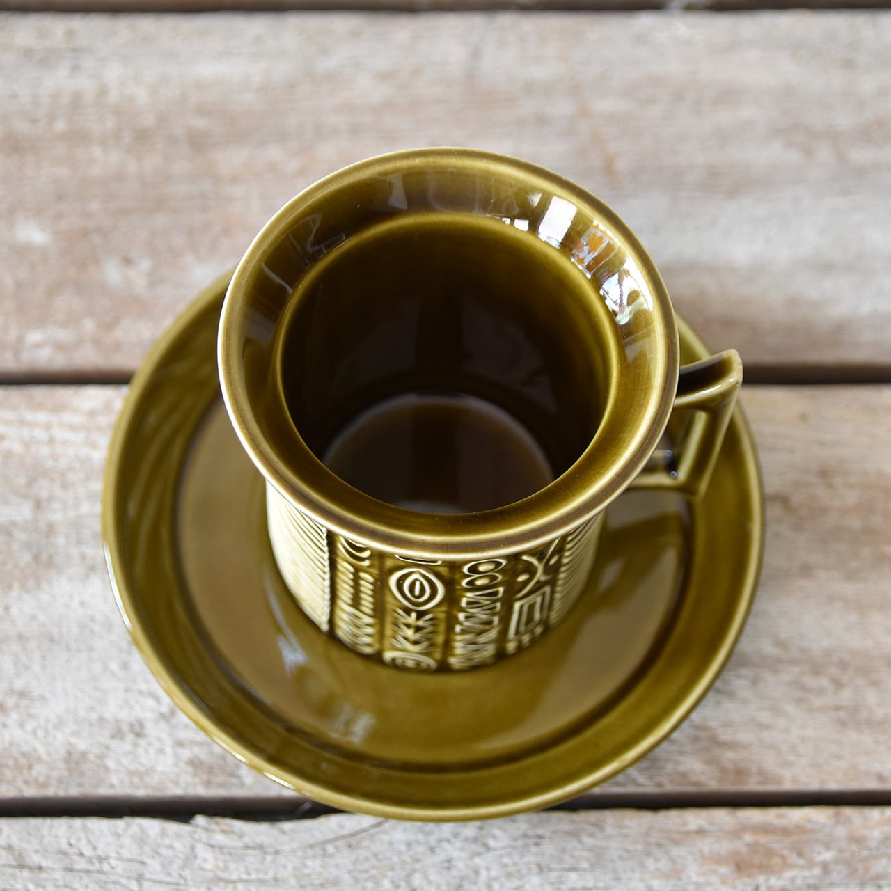 Portmeirion Cypher Cup & Saucer (濃色) / ポートメリオンサイファー