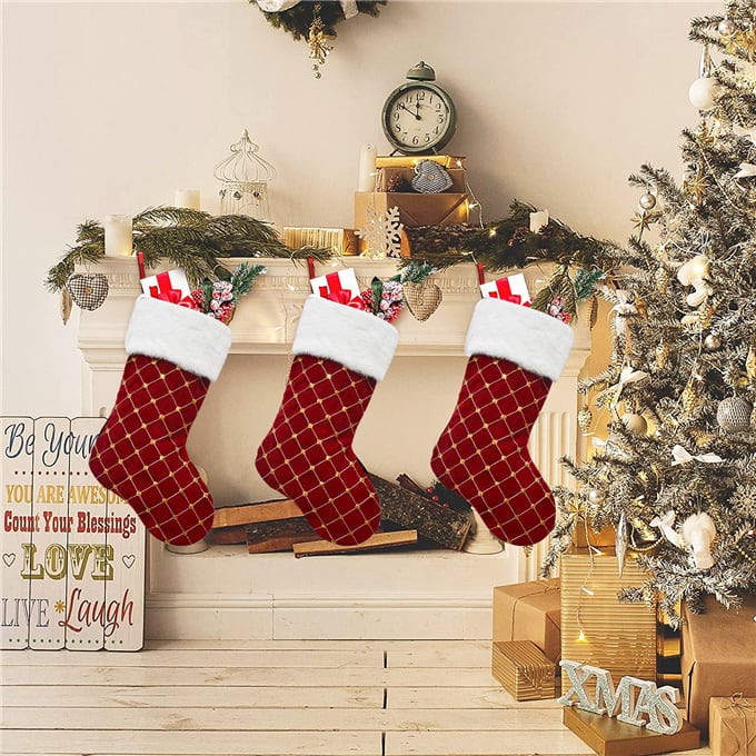 クリスマス靴下 サンタオーナメント 雑貨 クリスマスツリー飾り ホーム