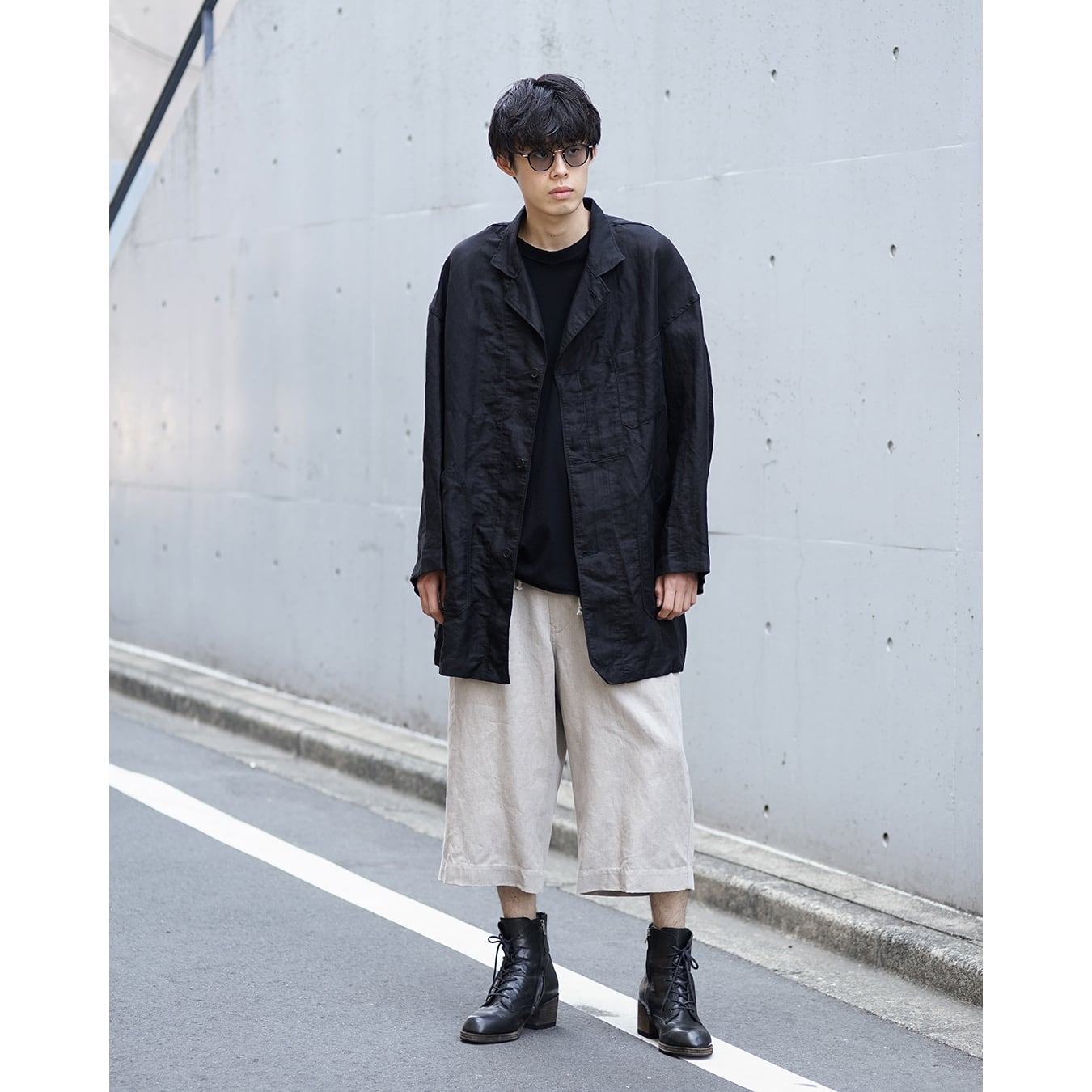KLASICA] (クラシカ) 26S-TEE-G45 Broken Ringer Loose Fit Tee