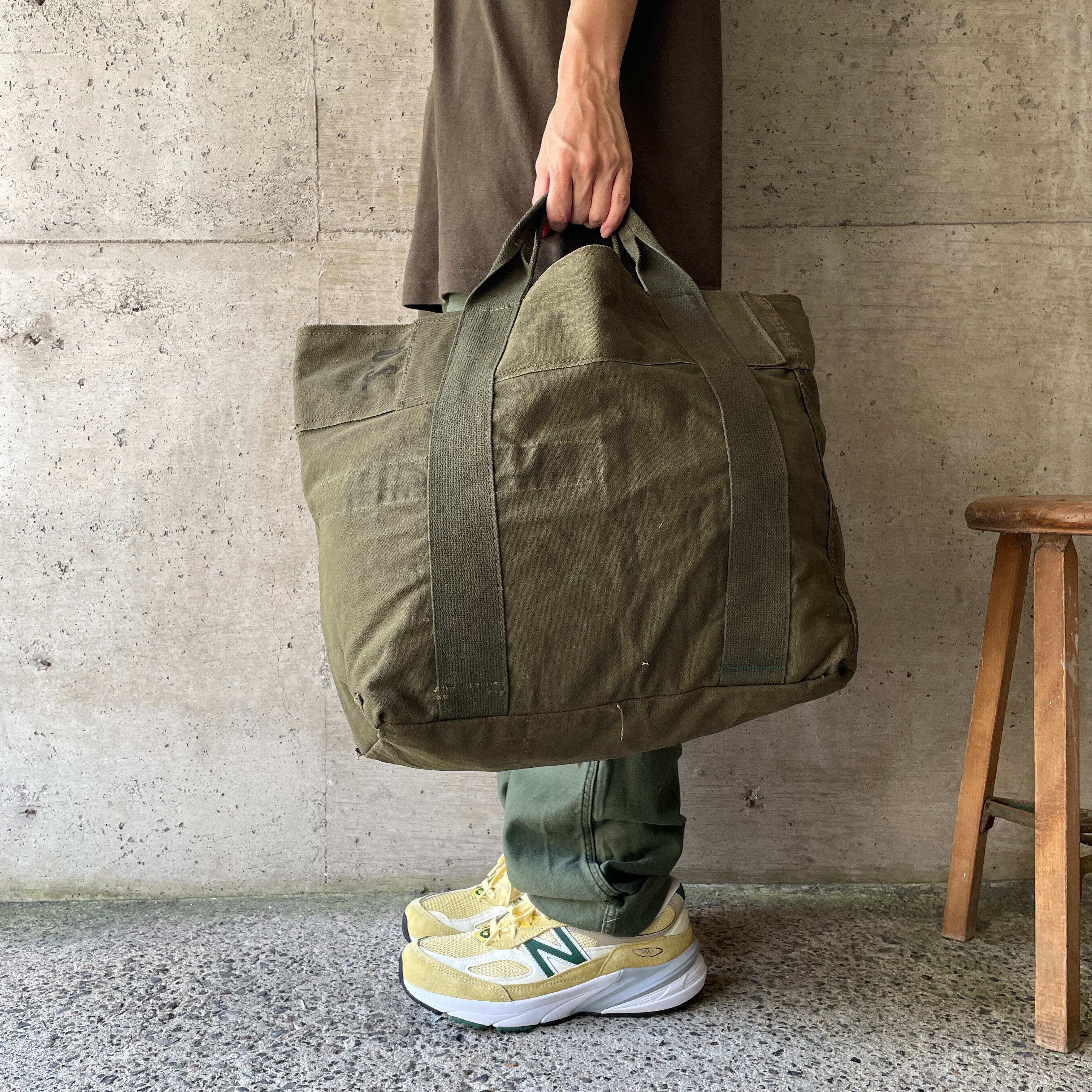 GDB12】US ARMY ダッフルバッグ リメイク トートバッグ 40s 50s 