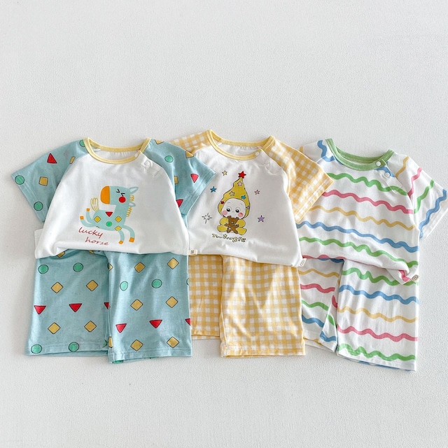 【BABY&KID】夏新作　アニマルセットアップ