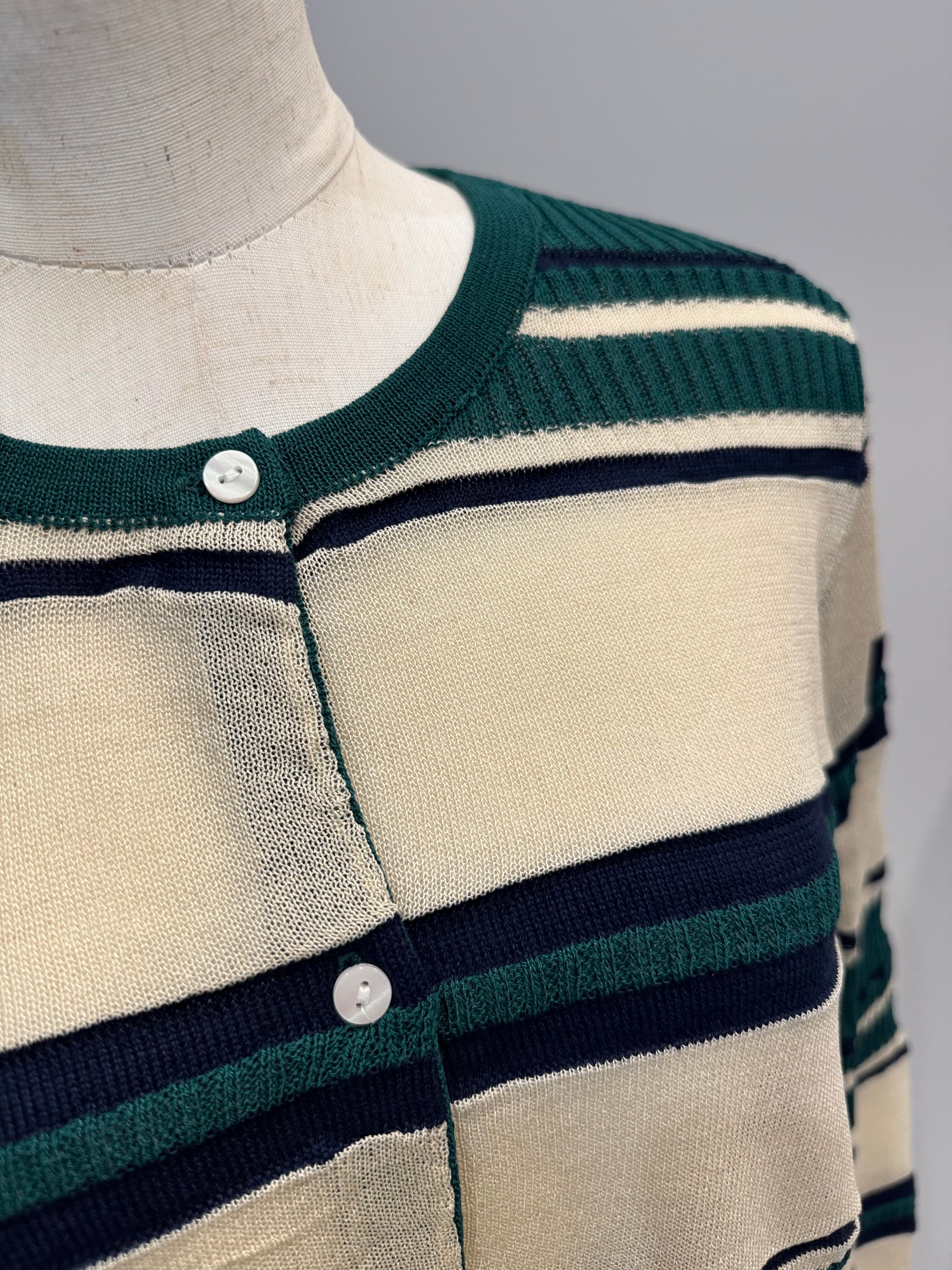 【CHIGNON】マルチボーダーカーディガン 9561-090