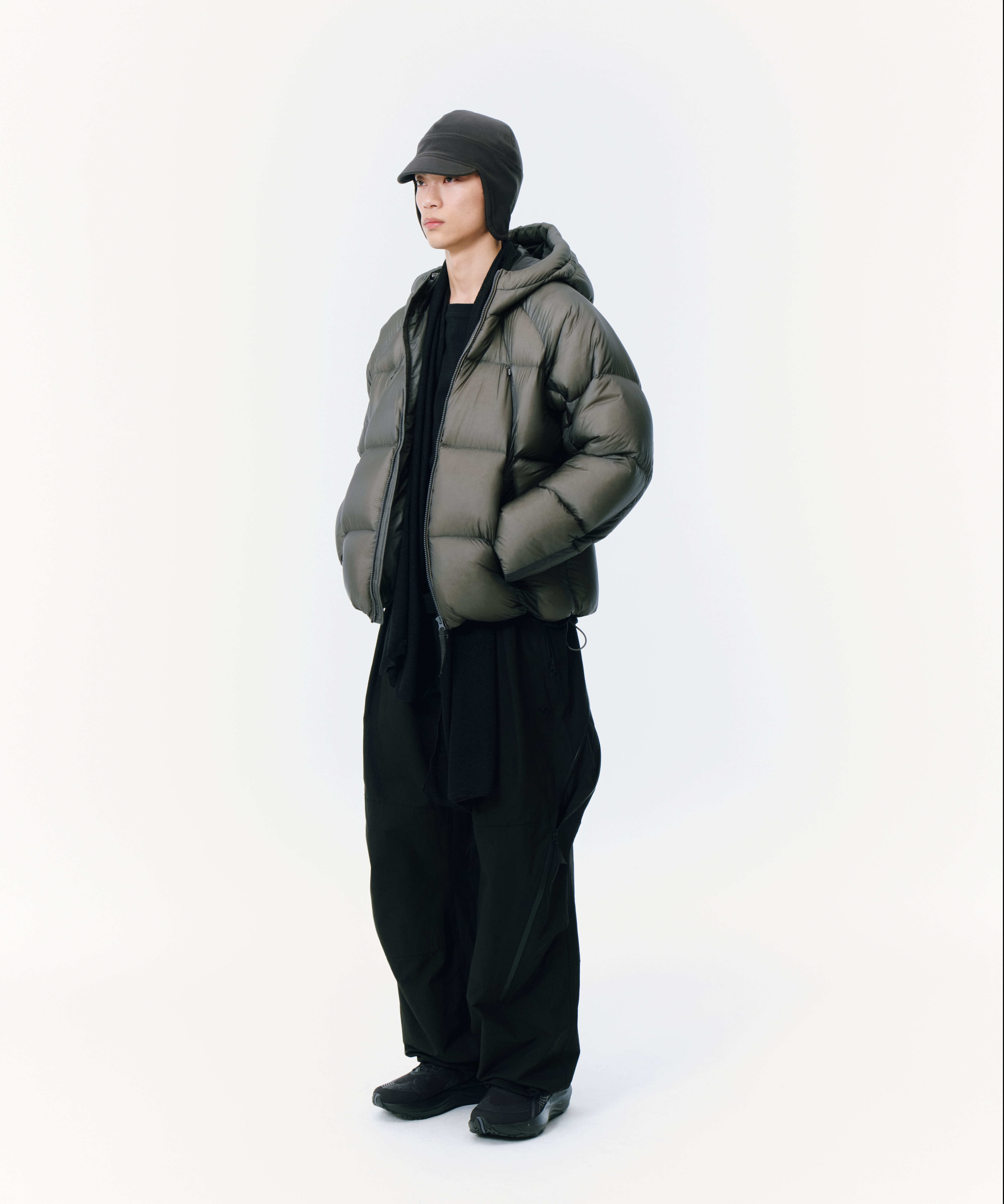 SAN SAN GEAR] SHADE PUFFER JACKET [CHARCOAL] 正規品 韓国ブランド