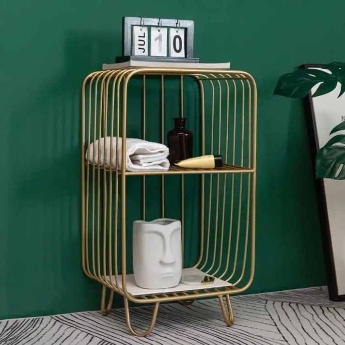 収納ラック 棚 おしゃれ 北欧風 シンプル 本棚 高さ65 金属