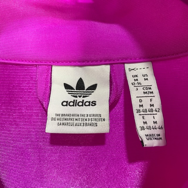 adidas ファイヤーバード　トラックジャケット　トレフォイルロゴ　紫　M