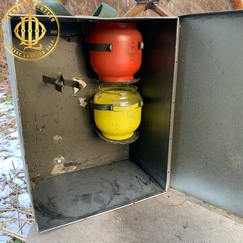 FEUERHAND 純正 アーミーBOX ケース グラス 2個 ランタン無 ②