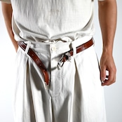 TORY LEATHER / 1 inch "3 -Piece Silver Buckle Belt(OAKBARK/NICKEL)
