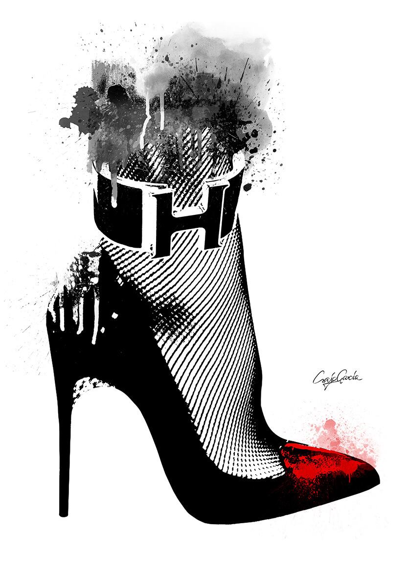 エルメス クリスチャンルブタン ハイヒール ファッションアートポスター P10pサイズ Make Sense Art Gallery