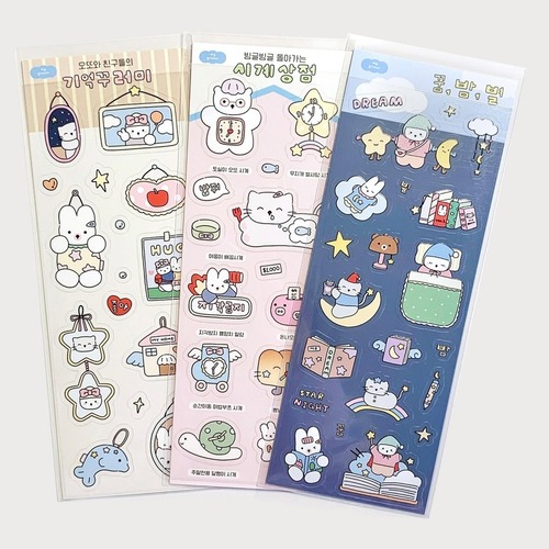 my grimmi 〔透明sticker 3種類〕