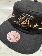 Mitchell＆Ness/ミッチェルアンドネス NBA ロサンゼルス・レイカーズ Retro Roots  ピルボックス キャップ ブラック