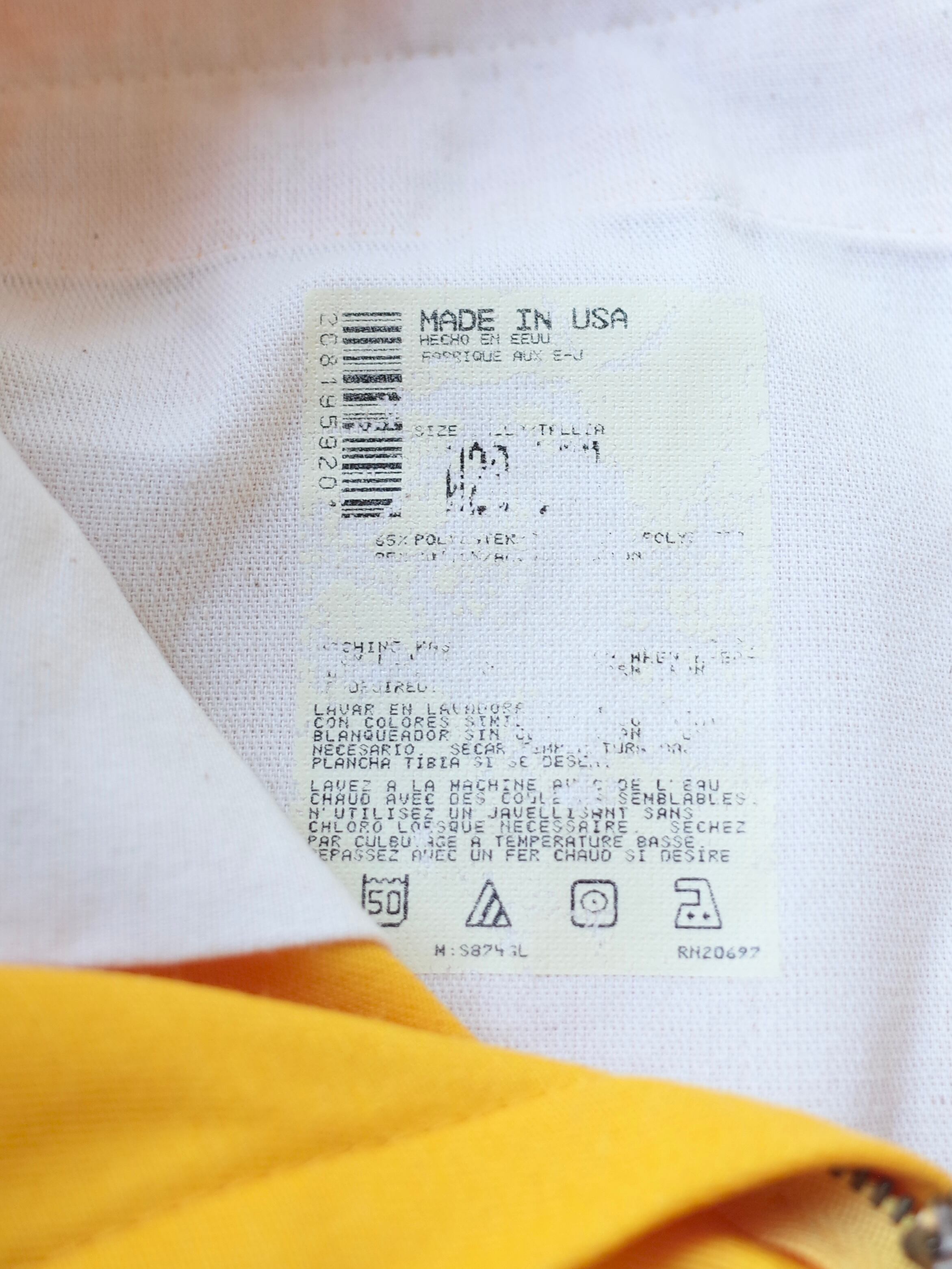 90s Dickies 874 イエロー USA製 90s Dickies 874 work pants 