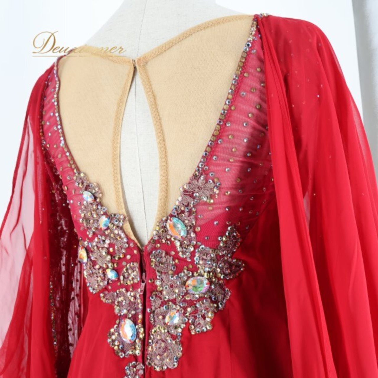 社交ダンス 衣装 スタンダードドレス ワンピース ドレス レッド系 シルバー系 赤 フロート レース デモ 競技 ダンス パーティ 発表会 落ち感 高級感 上品 社交ダンスワンピース レディース 社交ダンスドレス デモンストレーション ビジュー ラインストーン フロートレース ワンピースドレス ラグジュアリー 大人可愛い 華やか フェミニン 演技衣装 舞台衣装 発表会衣装