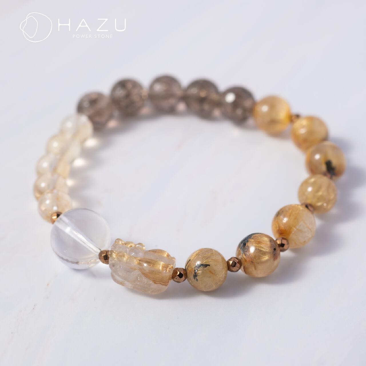 財運の貔貅ちゃんタイチンルチル［ルチルクォーツ貔貅／ルチルクォーツ