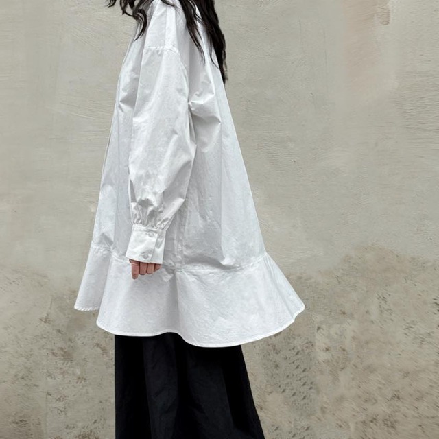 mid-length casual flare shirt