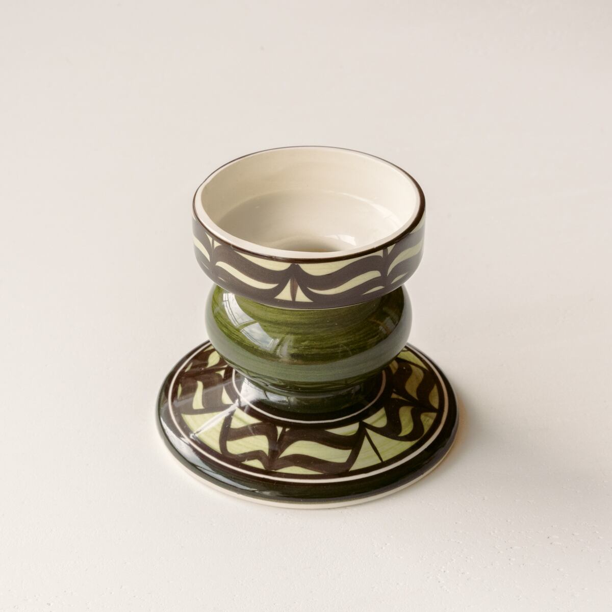 Khaki Candle Holder