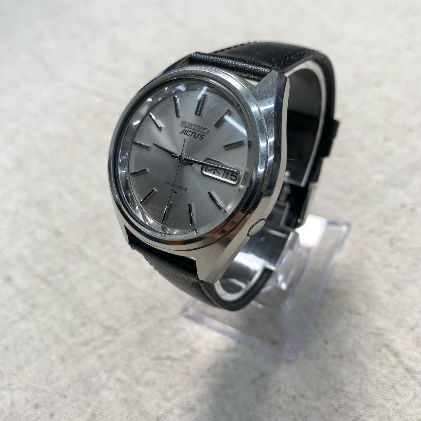 SEIKO セイコー 腕時計 70年代 3針 21石 アクタス デイデイト 7019